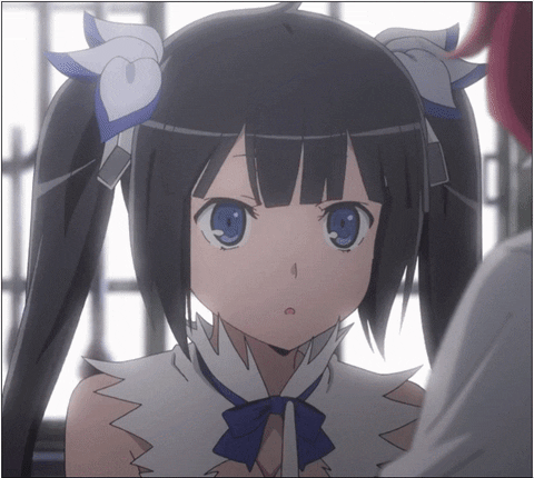 Hestia Danmachi Wow Blue Eyes GIF