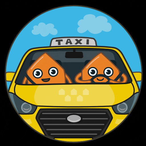 Hexagon Characters In Taxi GIF