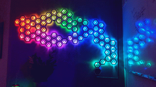 Hexagon Led Light GIF