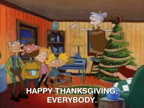 Hey Arnold Animated Happy Thanksgiving GIF