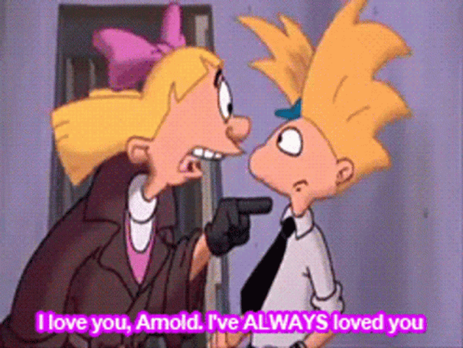 Hey Arnold! Arnold And Helga GIF