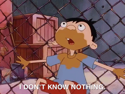 Hey Arnold Chocolate Boy I Know Nothing GIF