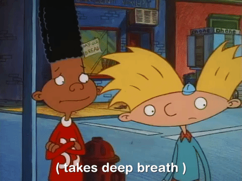 Hey Arnold Deep Breathing GIF
