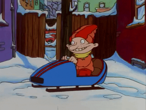 Hey Arnold Eugene Horowitz On Snowmobile GIF