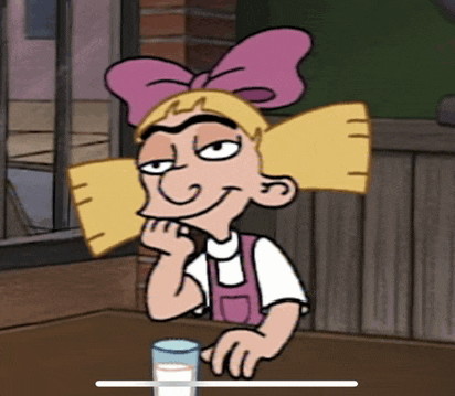 Hey Arnold Helga Meme GIF