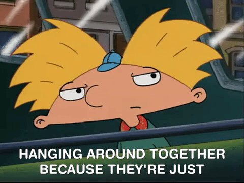 Hey Arnold Just Hanging Around GIF