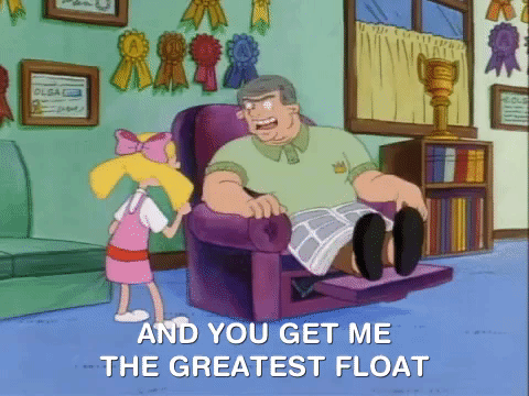 Hey Arnolds You Get Me The Greatest Float GIF