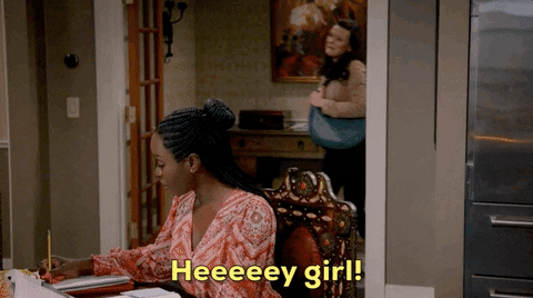 Hey Girl Abishola And Christina Wheeler GIF
