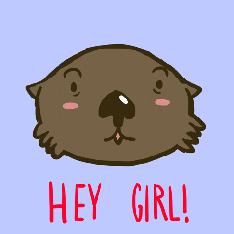 Hey Girl Beaver Winking GIF