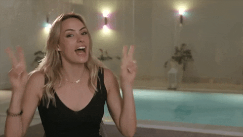 Hey Girl Hey Peace Sign GIF