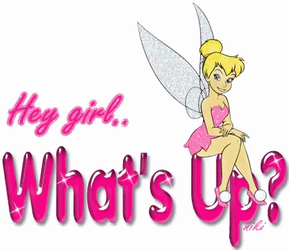 Hey Girl Hey What's Up Tinker Bell GIF