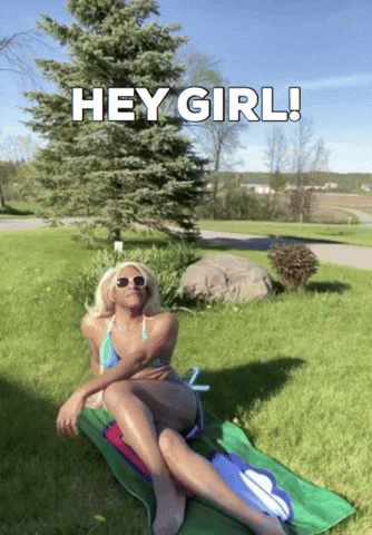 Hey Girl Robert E Blackmon Lying On Grass GIF