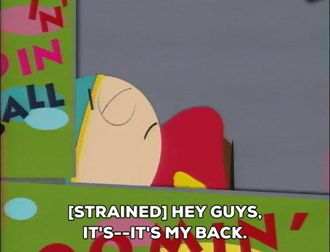 Hey Guys It's My Back GIF