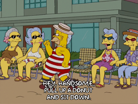 Hey Handsome The Simpson Cartoon GIF