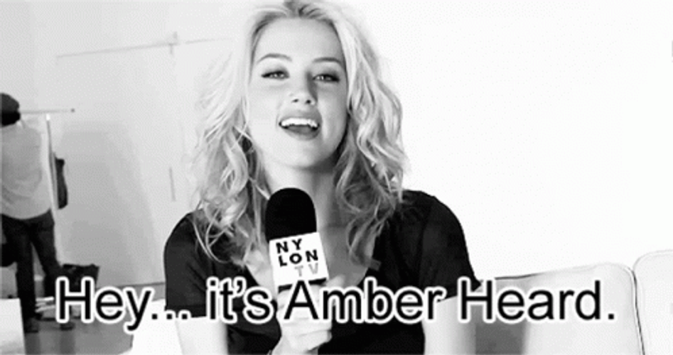 Hey It's Amber Heard GIF