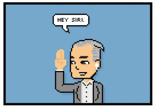 Hey Siri Pixelated Guy Tap Tap GIF