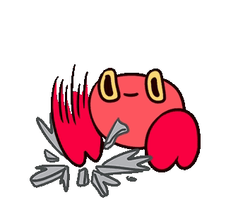 Hey Siri Show Me A Cute Crab Smashing A Laptop GIF