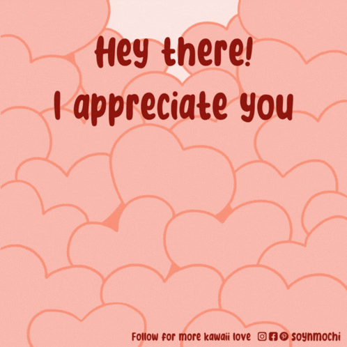 Hey There I Appreciate You Hamster in Clouds