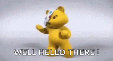 Hey There Yellow Bear Dancing GIF