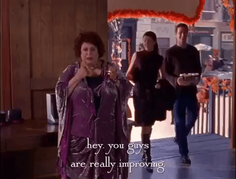 Hey You Guys Lauren Graham Gilmore Girls GIF