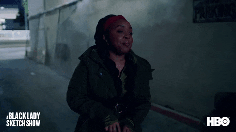 Hey You Guys Nervous Black Lady Sketch Show GIF