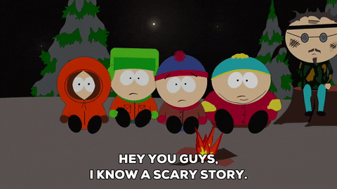 Hey You Guys South Park Kids Campfire Story GIF