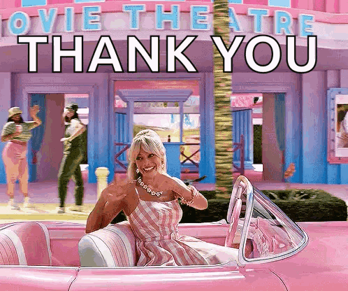 Hi Barbie Margot Robbie Waving Thank You GIF