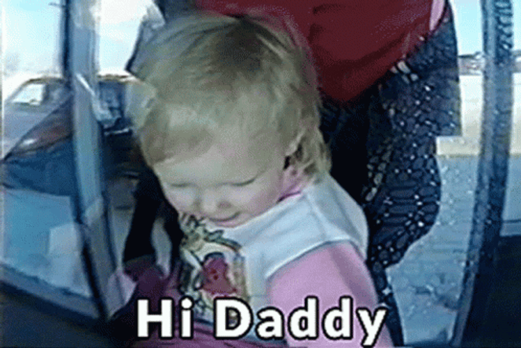 Hi Daddy Cute Baby GIF