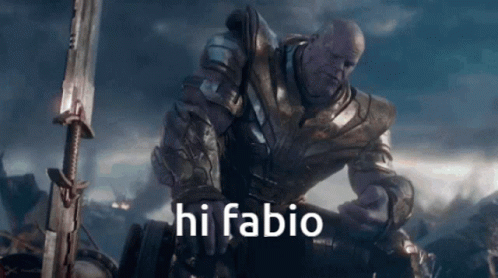 Hi Fabio Thanos Avenger Meme GIF
