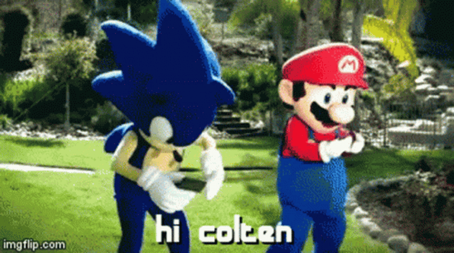  Hi Mario And Sonic Dance GIF