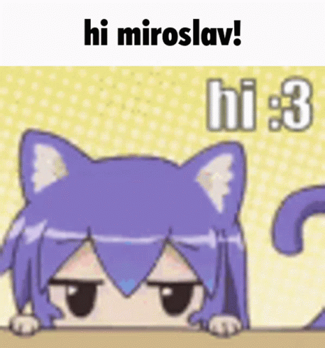 Hi Meme Hi Miroslav Neko GIF
