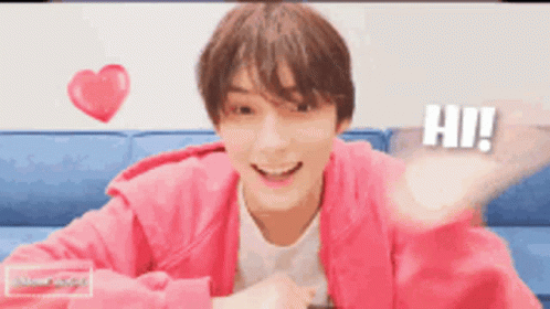 Hi Meme Huening Kai Waving GIF