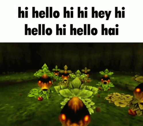 Hi Meme Plant Chasing GIF