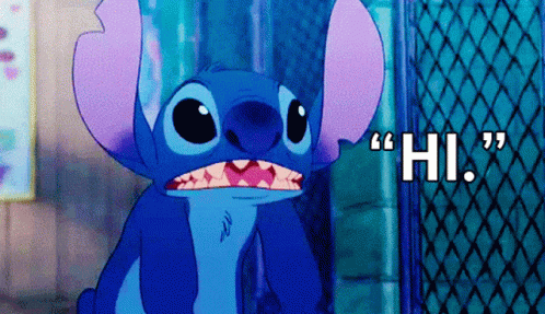 Hi Meme Stitch Smiling With Teeth GIF