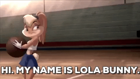 Hi My Name Is Lola Bunny GIF