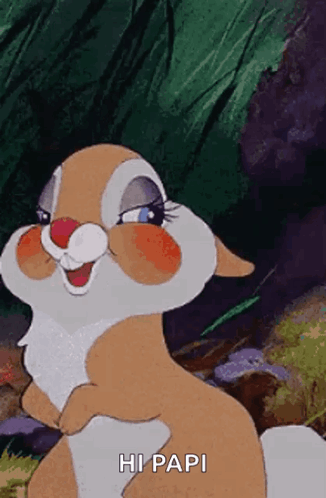 Hi Papi Miss Bunny GIF