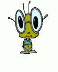 Hi There Big Eyes Cartoon Ant GIF
