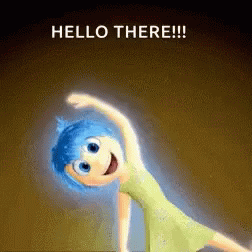 Hi There Joy Inside Out GIF