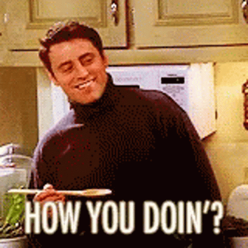 Hi There Joey Tribbiani Friends GIF