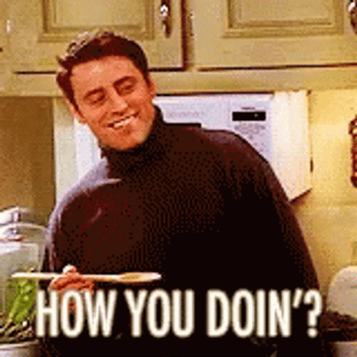 Hi There Joey Tribbiani Friends GIF