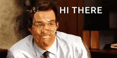 Hi There Meme Funny Face Man GIF
