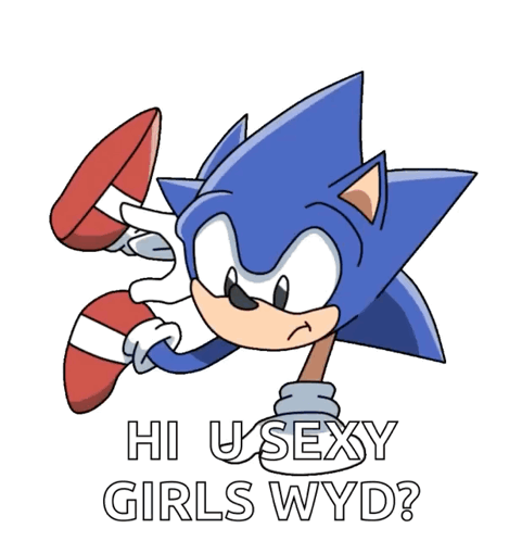 Hi U Sexy Girls Wyd Sonic The Hedgehog GIF