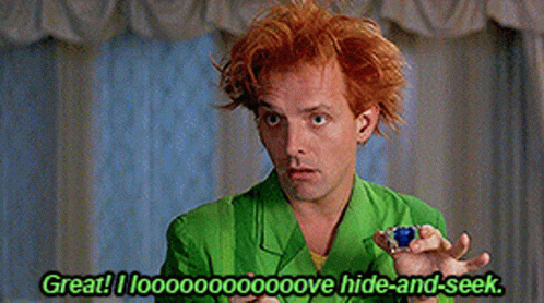 Hide And Seek Rik Mayall Drop Dead Fred GIF