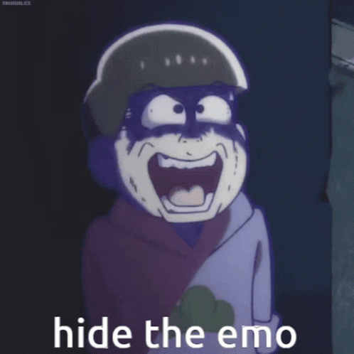Hide Wacky Emo Boy Mr. Osomatsu GIF