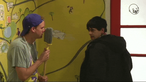 Hiding Meme Getting Scolded Then Hiding Through The Mop GIF