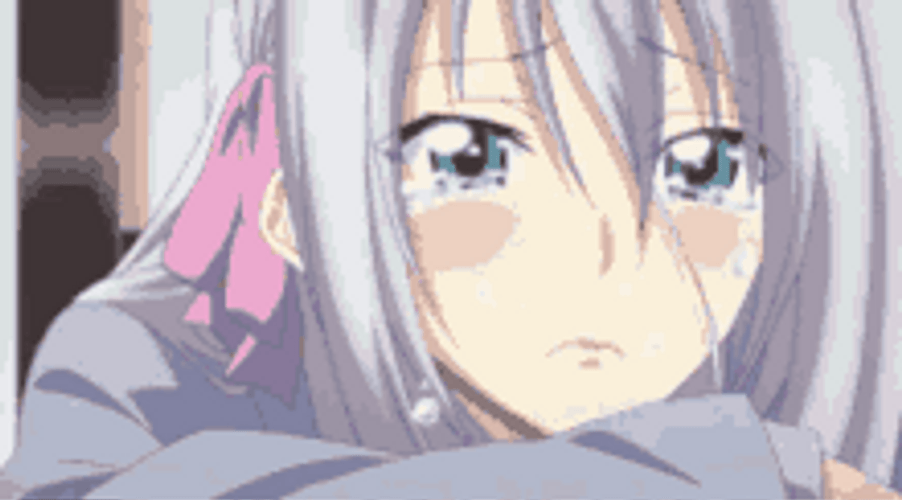 High School Dxd Rossweisse Anime Girl Crying GIF