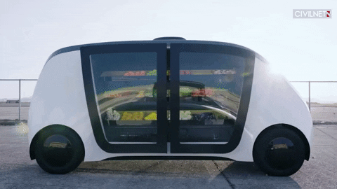 High Tech Robomart Gitex Door Opening GIF