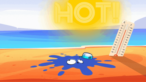 High Temperature Featuring Melted Blue Owl GIF