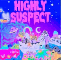 Highly Suspect Book Cover With Unicorn