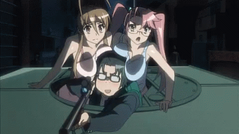 Highschool Of The Dead Gun Shot GIF